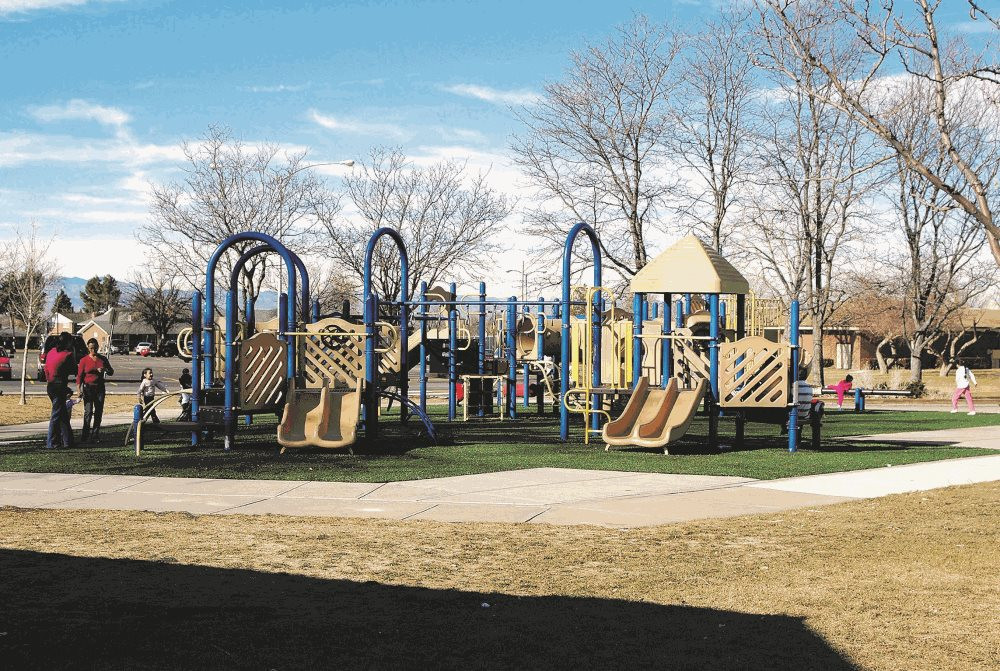Naperville artificial playground turf
